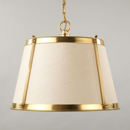 Фото №1 - Chandelier with lampshade Belluno(2S118557)