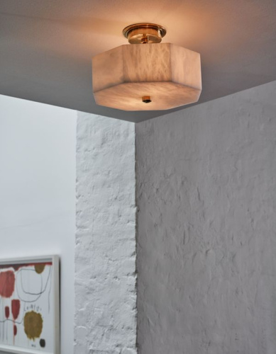 Фото №2 - Oakley alabaster ceiling lamp(2S125519)