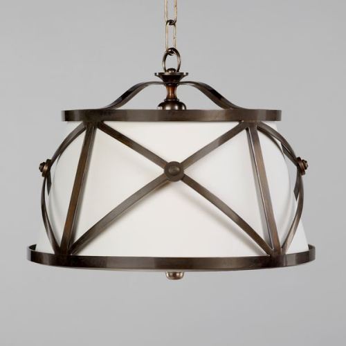 Фото №1 - Chandelier with lampshade Menton(2S118559)