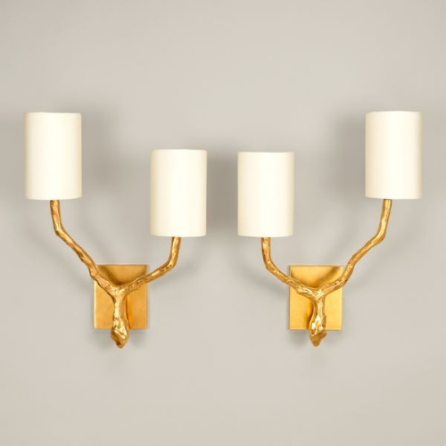 Фото №1 - Wall lamp two-horn Twig Wall - pair(2S125298)