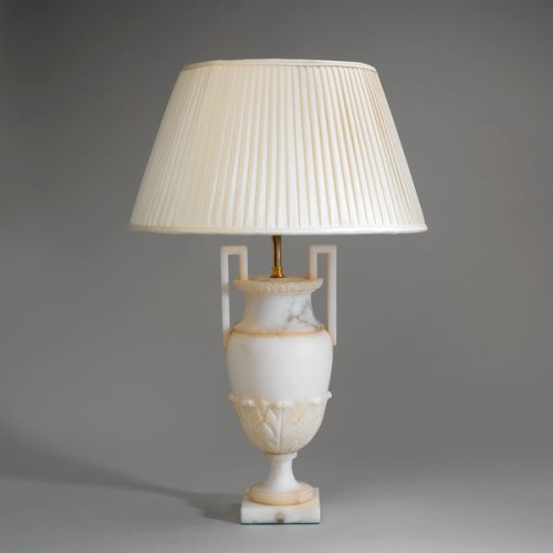 Фото №1 - Table lamp alabaster vase Amalfi(2S117827)