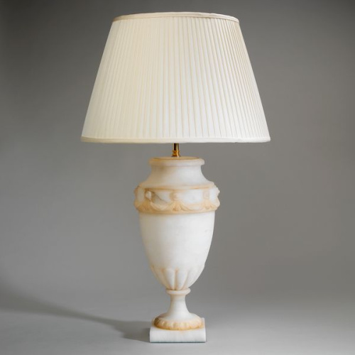 Фото №1 - Table lamp alabaster vase Trento(2S117829)