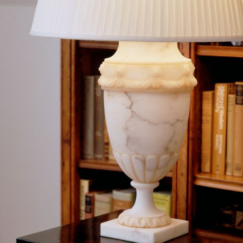 Фото №2 - Table lamp alabaster vase Trento(2S117829)