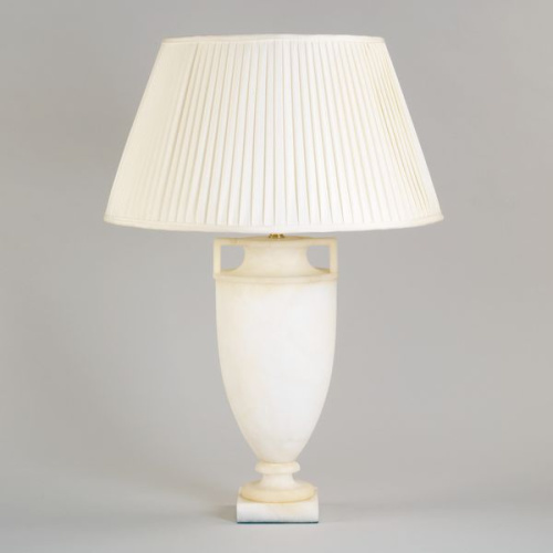 Фото №1 - Table lamp alabaster vase Etruscan(2S117828)