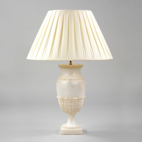 Фото №1 - Table lamp alabaster vase Alba(2S117826)