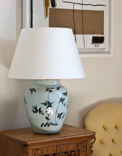 Фото №2 - Lamp table vase ceramic Bamboo Leaf(2S117866)