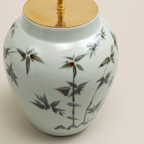 Фото №3 - Lamp table vase ceramic Bamboo Leaf(2S117866)