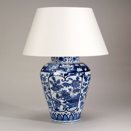 Фото №1 - Table lamp vase Imari - Blue and White(2S117860)