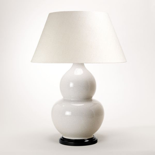 Фото №1 - Table lamp in the shape of a pumpkin Crackled White(2S117837)