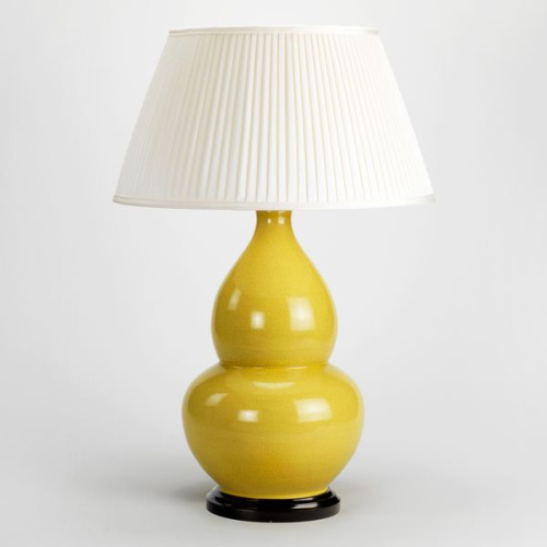 Фото №1 - Table lamp in the shape of a pumpkin Crackled Yellow(2S117838)