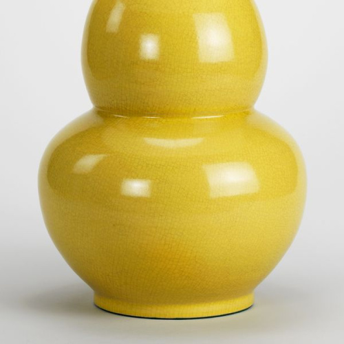 Фото №2 - Table lamp in the shape of a pumpkin Crackled Yellow(2S117838)