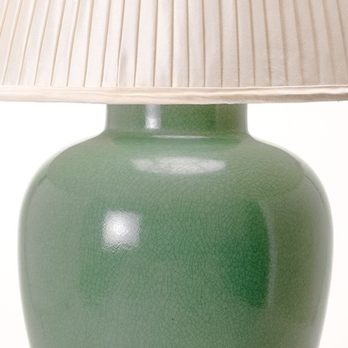 Фото №3 - Table lamp in the shape of a melon Crackled Celadon(2S117834)