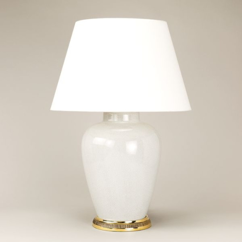 Фото №1 - Table lamp in the shape of a melon Crackled White(2S117835)