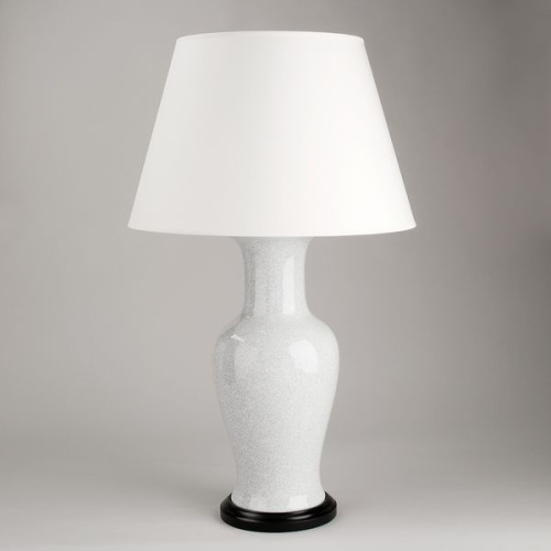 Фото №1 - Lamp Table Vase "Fishtail" Cracked White(2S117841)