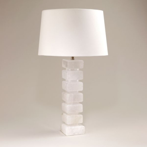 Фото №1 - Table lamp with columns made of rock crystal(2S117903)
