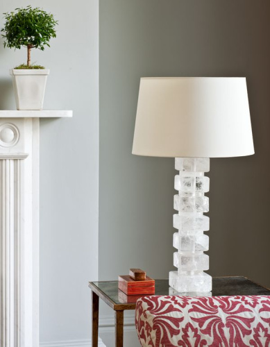Фото №2 - Table lamp with columns made of rock crystal(2S117903)