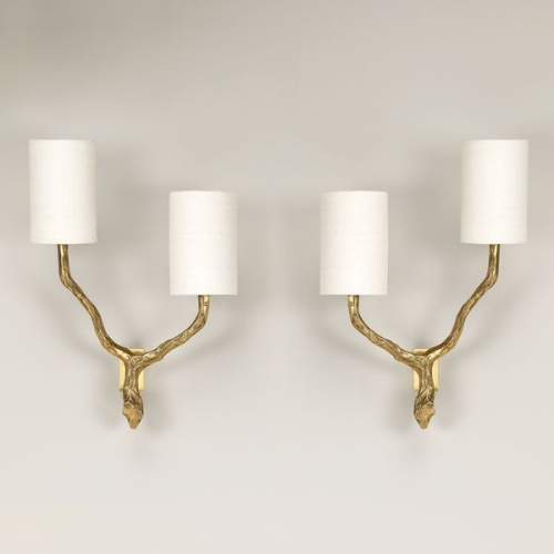 Фото №1 - Wall lamp two-horn Twig Wall - pair(2S125299)