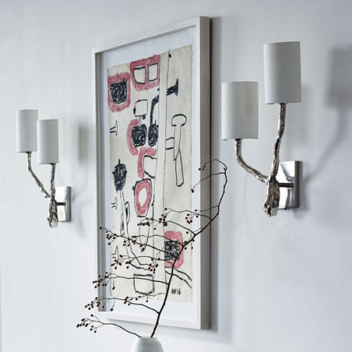Фото №5 - Wall lamp two-horn Twig Wall - pair(2S125309)