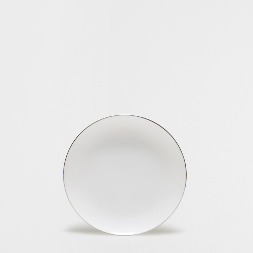 Фото №1 - Bone china dessert plate with silver edge(1672/202)