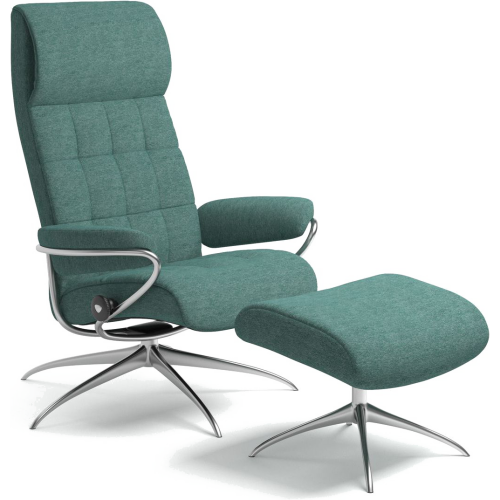 Фото №1 - London chair High back standart base (Grace / Hybro / Chrome)(13403415787800)