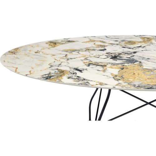 Фото №2 - Glossy Marble Dining Table(2S121401)