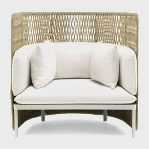 Фото №1 - Knit armchair with upholstered seat(ET015)