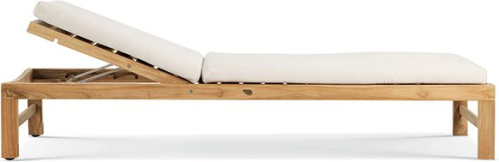 Фото №2 - Sand chaise longue made of solid teak(ET033)