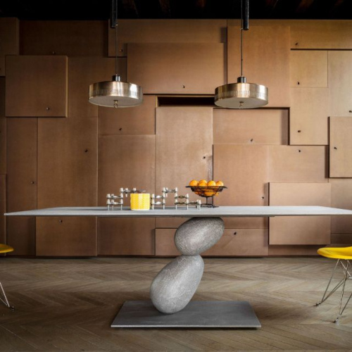 Фото №2 - Rectangular dining table made of Matera stone(MATERARECT)