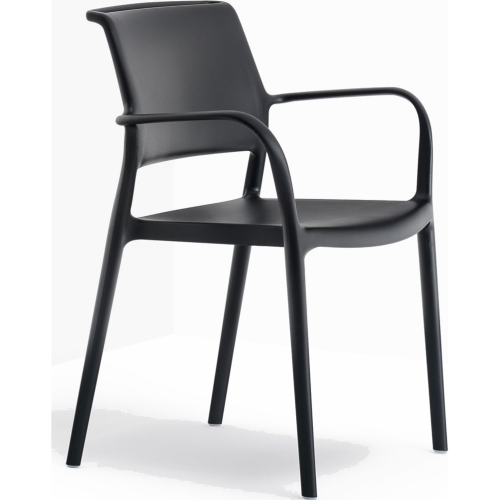 Фото №1 - Set of 4 plastic chairs with Ara armrests(2S136698)
