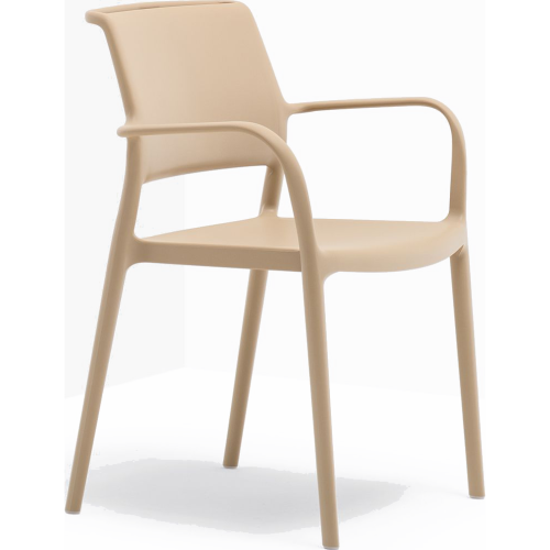 Фото №1 - Set of 4 plastic chairs with Ara armrests(2S136706)