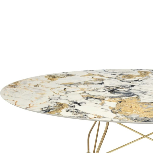 Фото №2 - Glossy Marble Dining Table(2S121419)