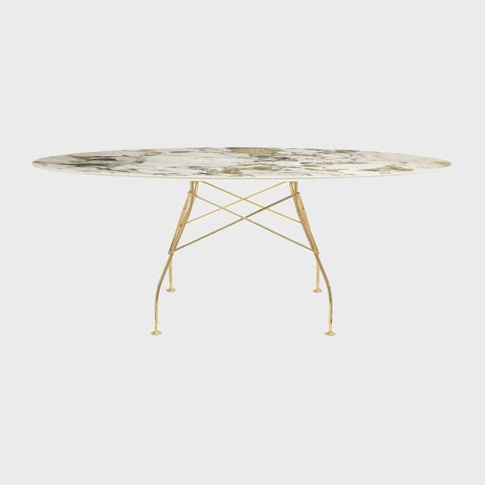 Glossy Marble Dining Table