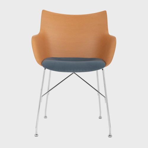 Фото №1 - Chair with armrests and upholstered seat Q/Wood(2S140703)
