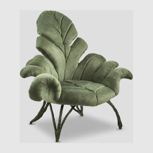 Фото №1 - Armchair with green upholstery(DB006098)