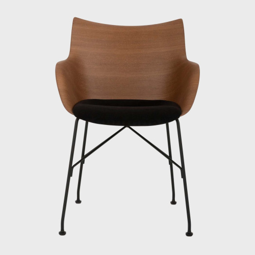 Фото №1 - Chair with armrests and upholstered seat Q/Wood(2S140707)