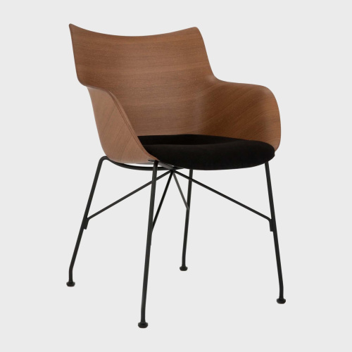 Фото №2 - Chair with armrests and upholstered seat Q/Wood(2S140707)