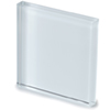 ultralight lacquered milky-white glass